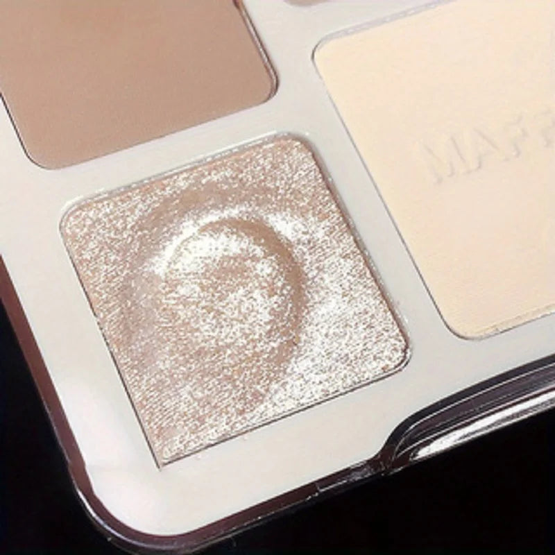 Oil control matte makeup four color palette waterproof contouring palette for students at a low price