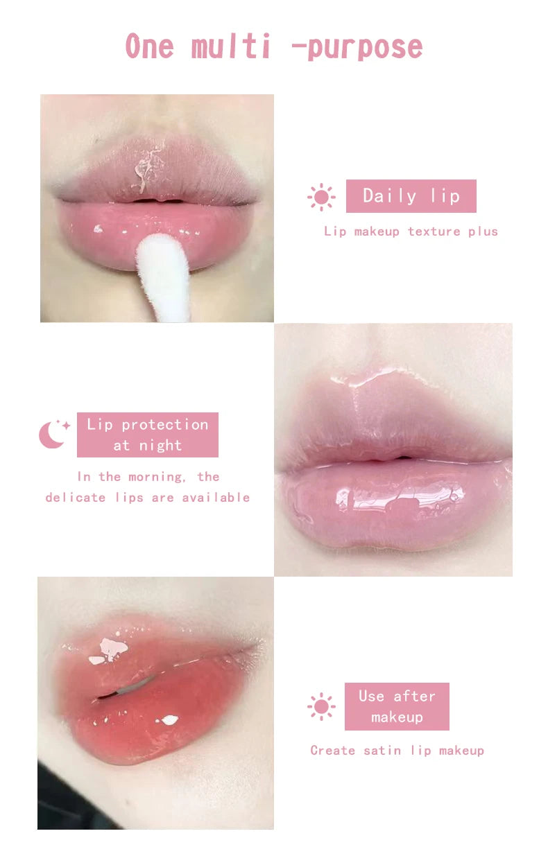 Gege Bear plant Extract Lip Balm Set Moisturizing Lip Balm Lip Gloss Set Moisturizing Colorless Moisturizing