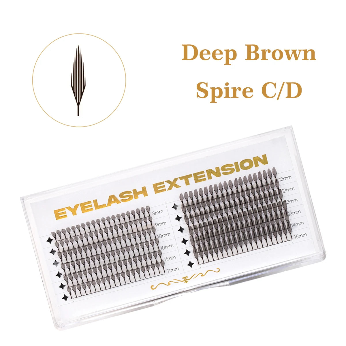 New Tinsel premade Fans Eyelash Extension Holographic Anime Tower Tips Pro Made Eyelash Comic Feather Super Soft Flase Eyelashes