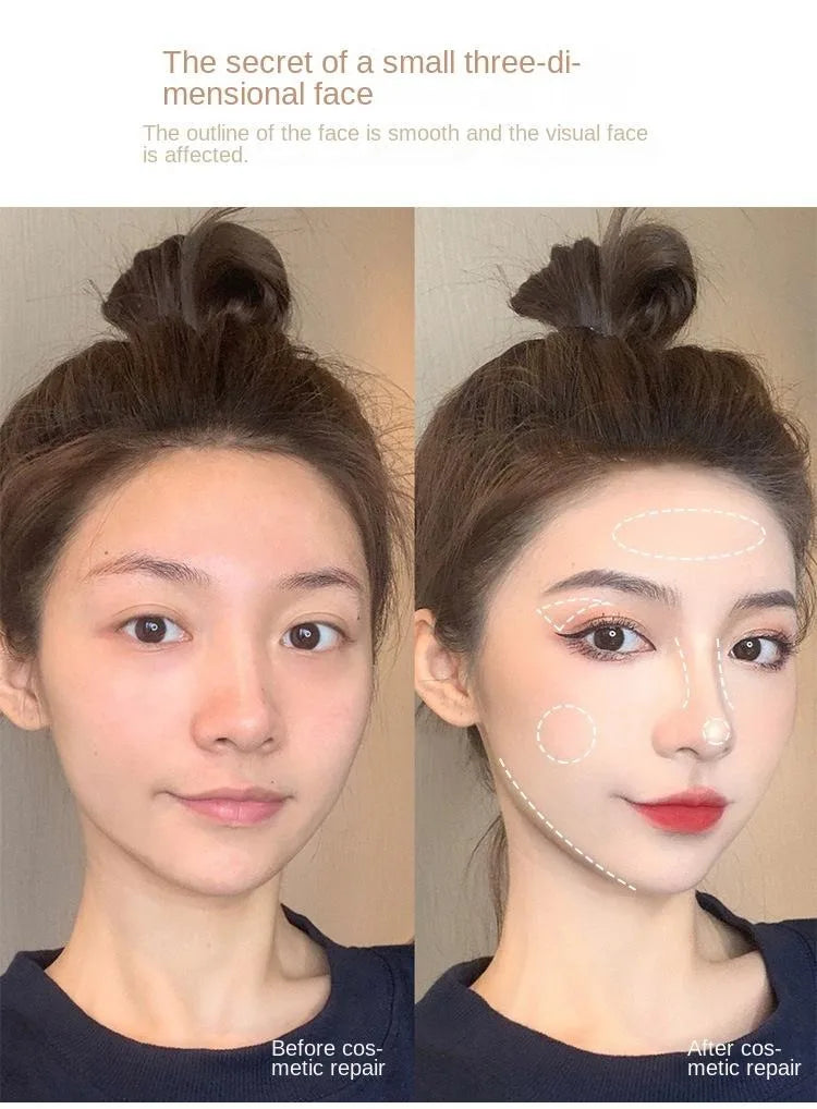 Oil control matte makeup four color palette waterproof contouring palette for students at a low price